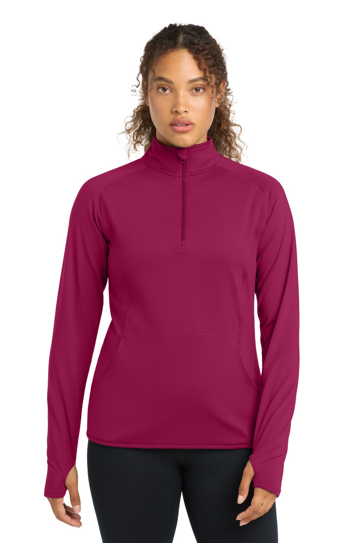 Custom Embroidery or DTF Print - Sport-Tek ® Women's Sport-Wick ® Stretch 1/4-Zip Pullover. LST850