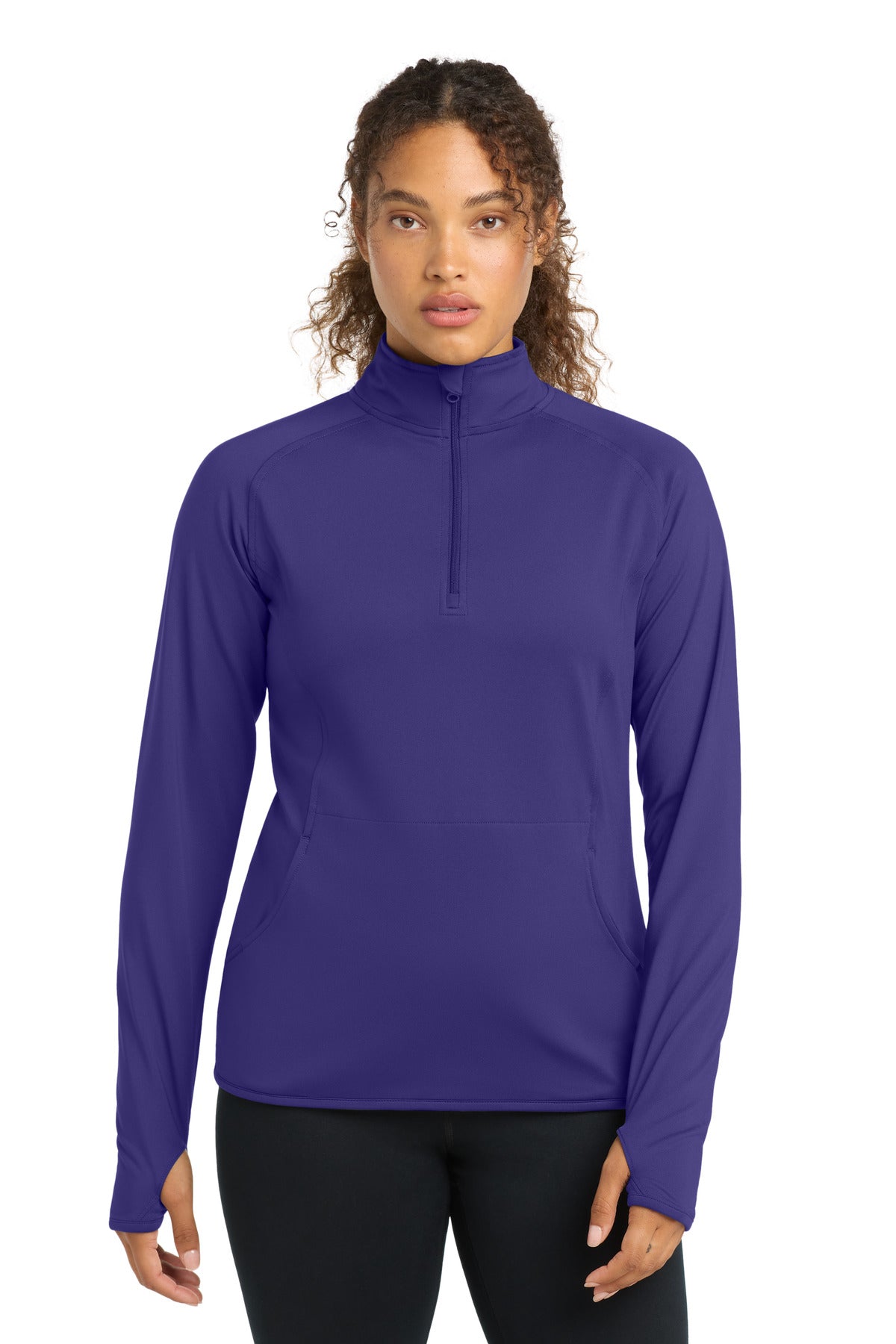 Custom Embroidery or DTF Print - Sport-Tek ® Women's Sport-Wick ® Stretch 1/4-Zip Pullover. LST850