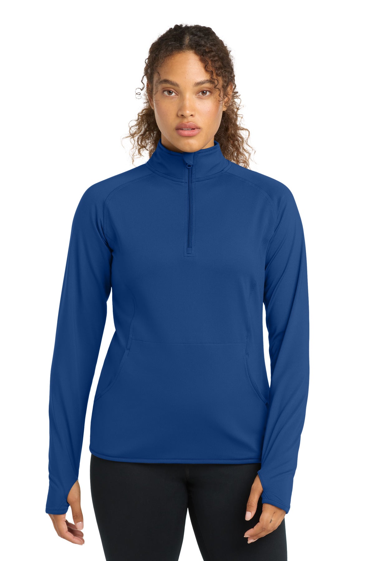 Custom Embroidery or DTF Print - Sport-Tek ® Women's Sport-Wick ® Stretch 1/4-Zip Pullover. LST850
