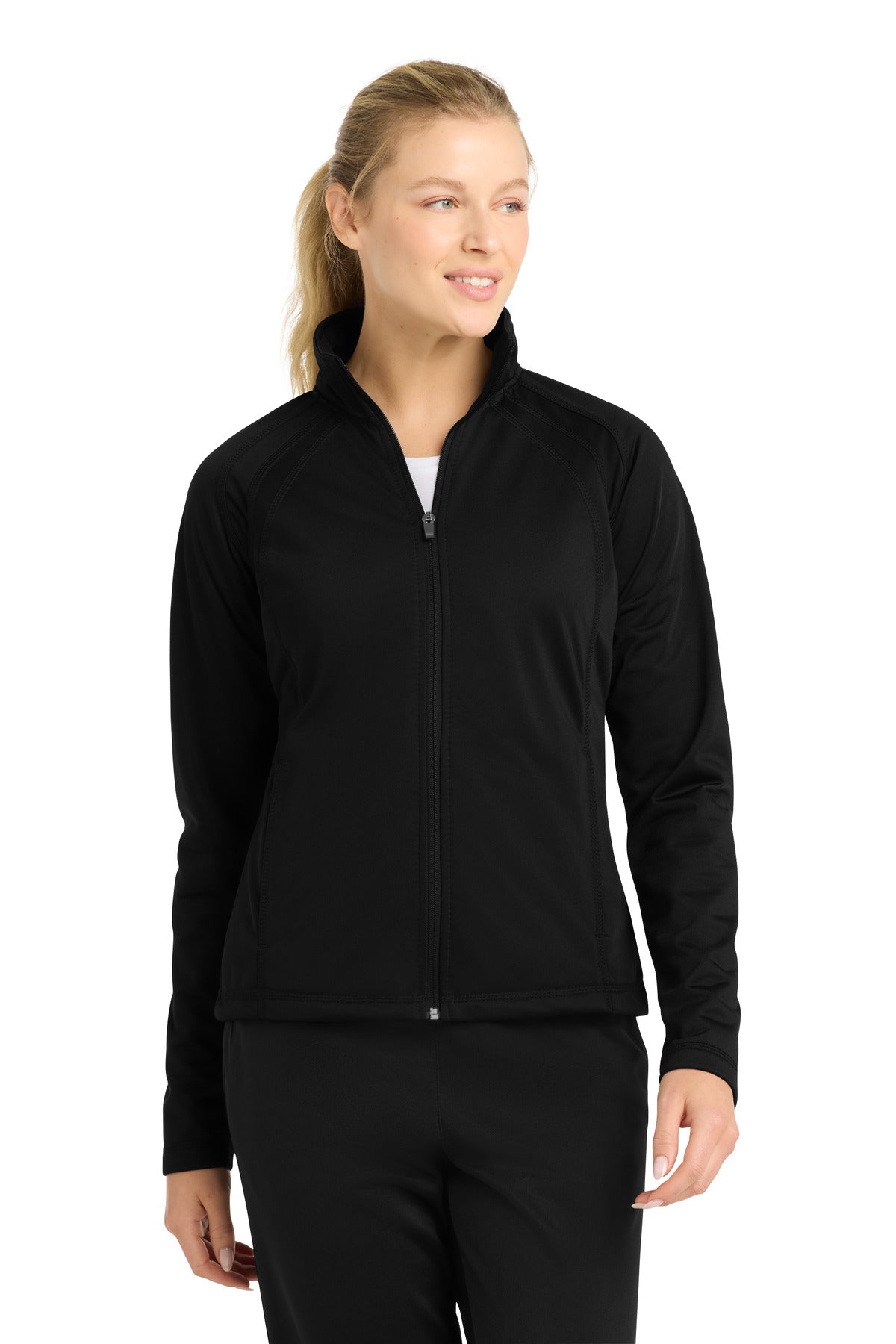 Custom Embroidery or DTF Print - Sport-Tek ® Women's Tricot Track Jacket. LST90