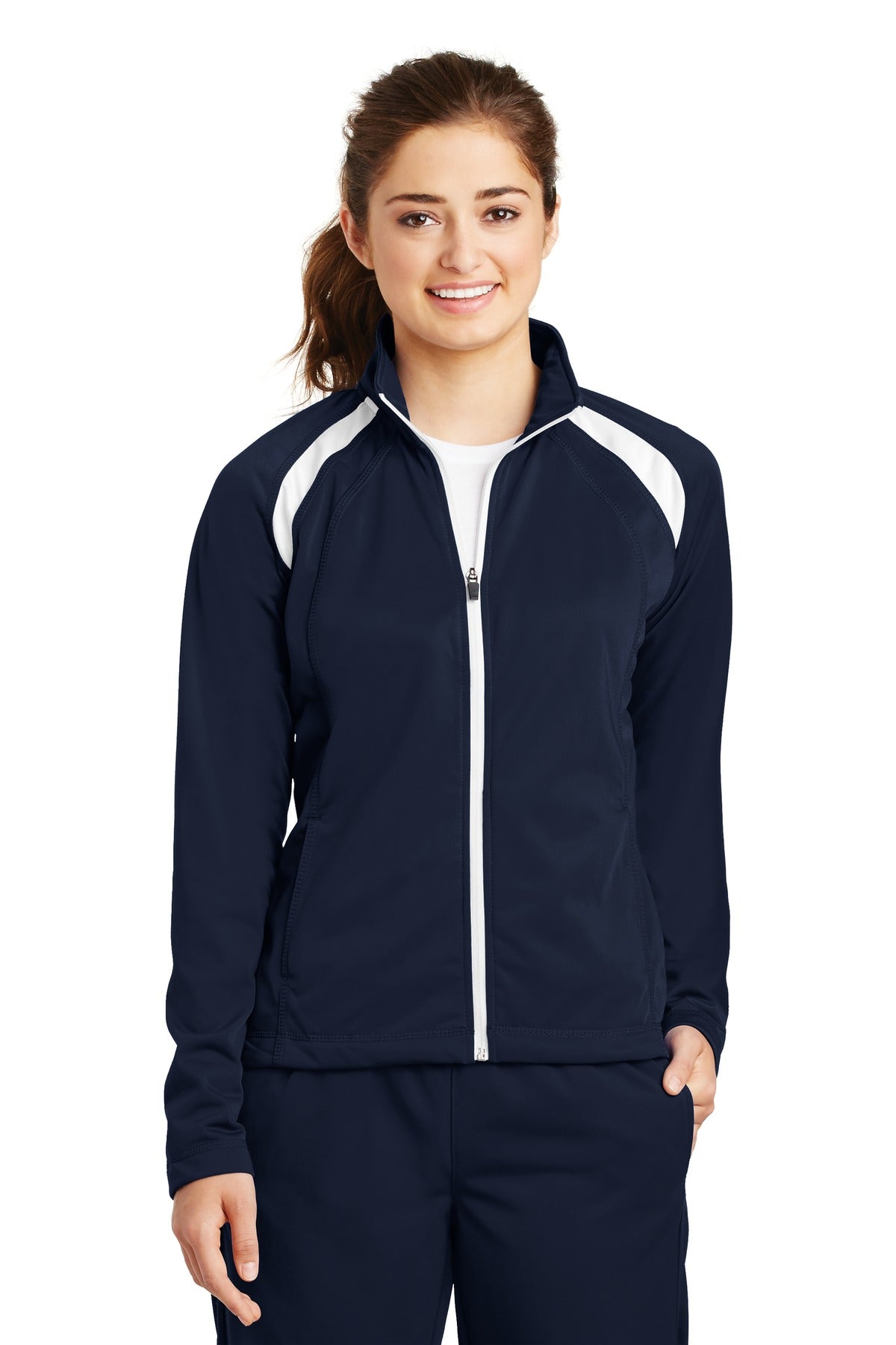 Custom Embroidered - Sport-Tek® Ladies Tricot Track Jacket. LST90