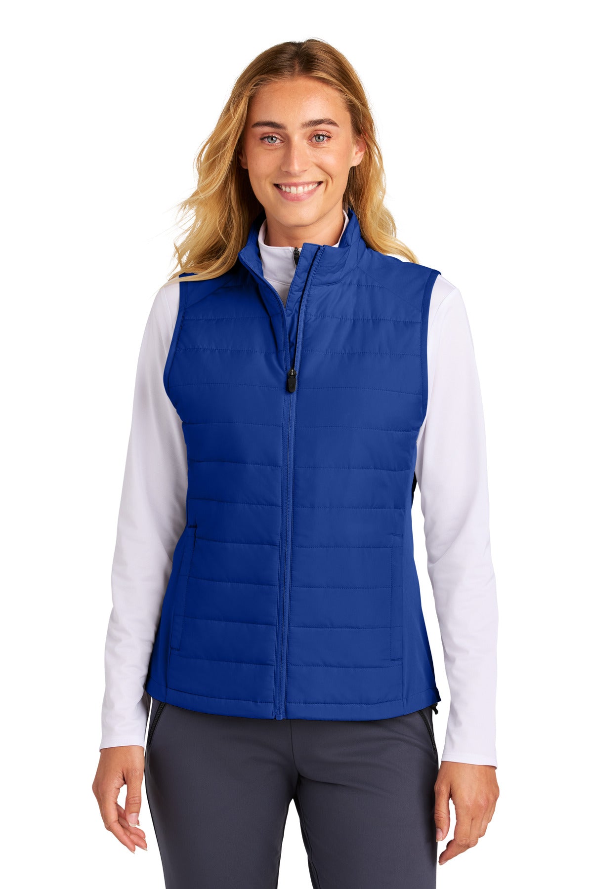 Custom Embroidery or DTF Print - Sport-Tek ® Women's Teknical Hybrid Vest LST941