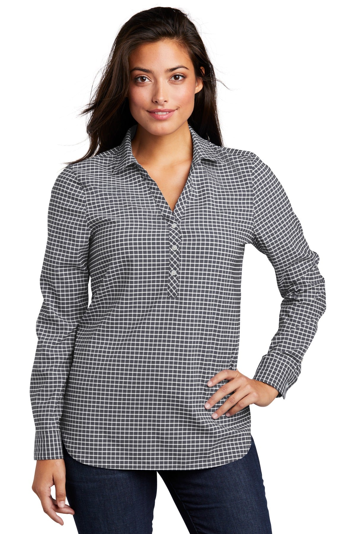 Custom Embroidery or DTF Print - Port Authority ® Ladies City Stretch Tunic LW680