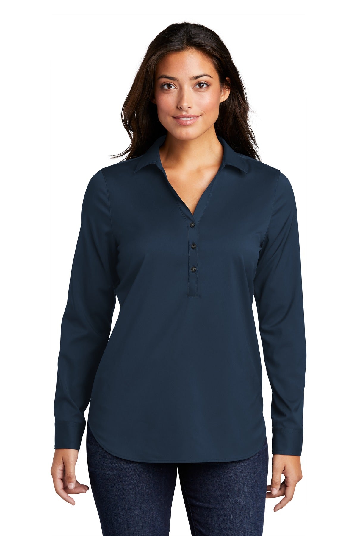 Custom Embroidery or DTF Print - Port Authority ® Ladies City Stretch Tunic LW680