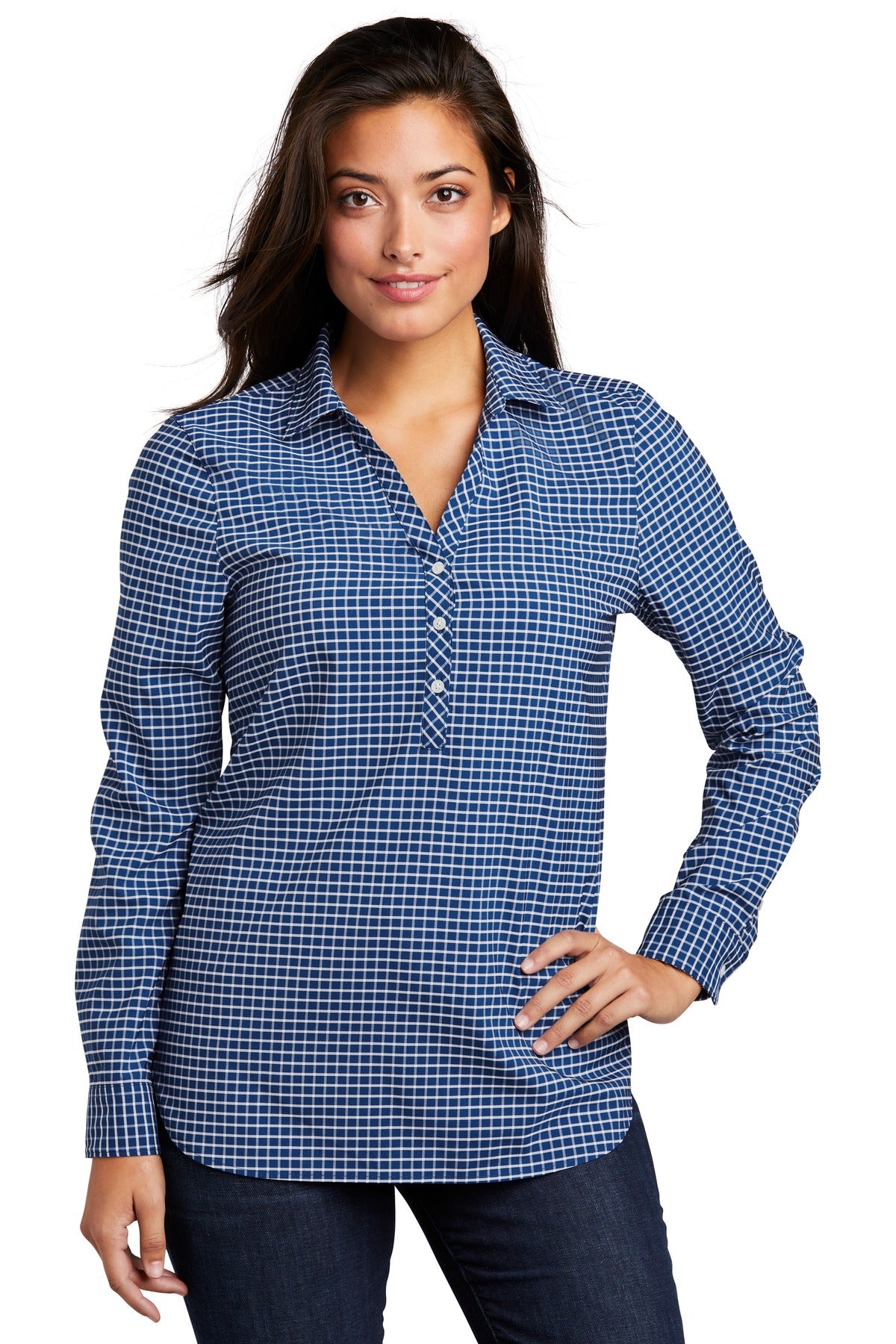Custom Embroidery or DTF Print - Port Authority ® Ladies City Stretch Tunic LW680