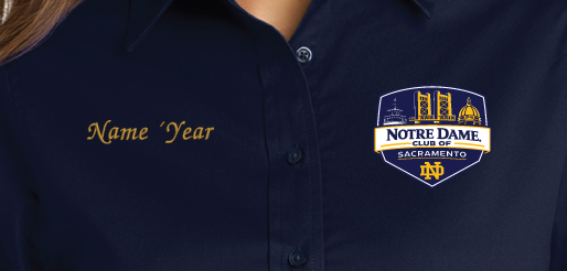 ND Club of Sacramento - Port Authority® Women's 3/4-Sleeve Easy Care Shirt
