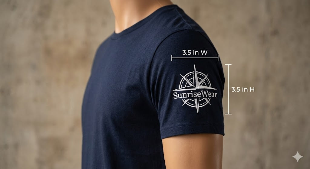 Left Sleeve Embroidery - Up to 3.5in x 3.5in +$10.00