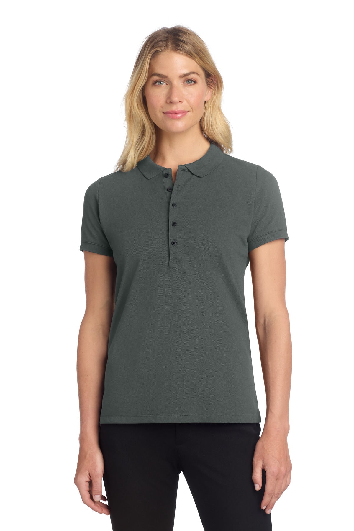 Custom Embroidery or DTF Print - Mercer+Mettle ® Women's Stretch Heavyweight Pique Polo MM1001