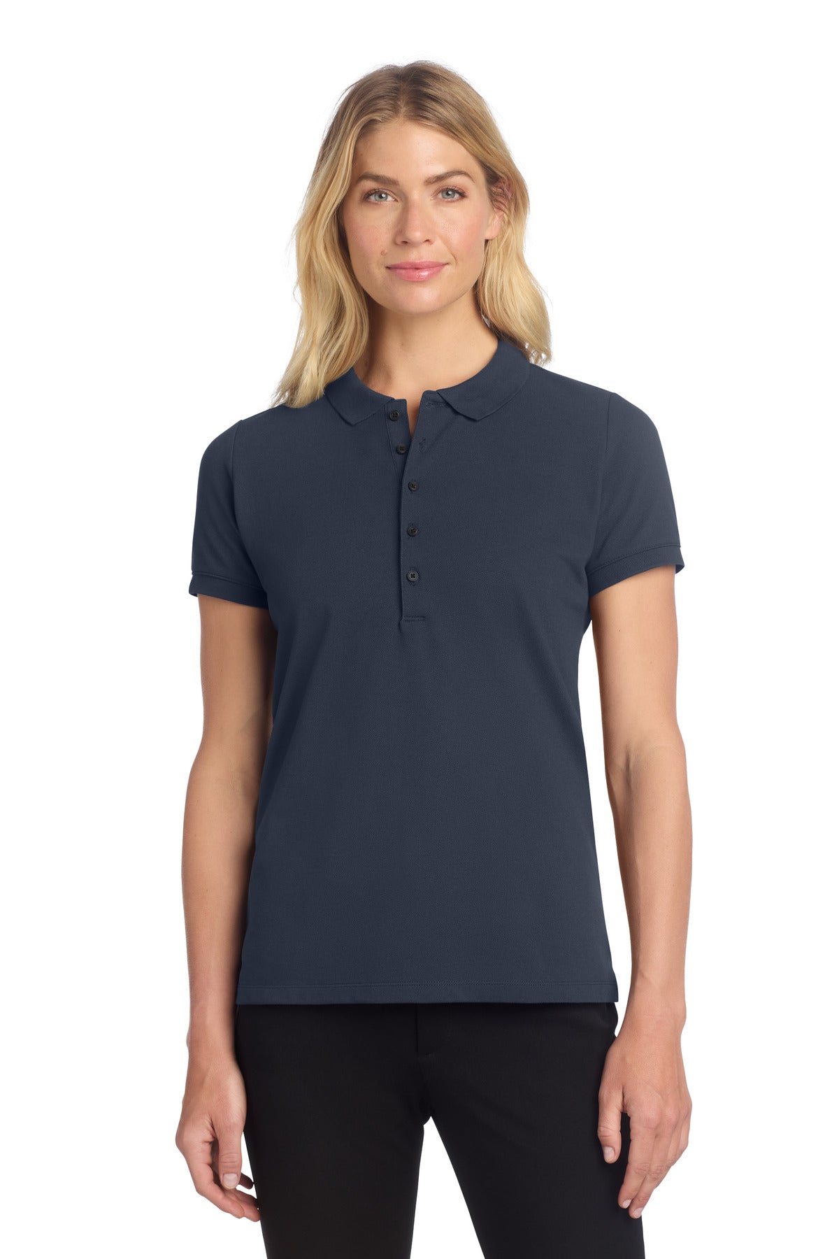 Custom Embroidery or DTF Print - Mercer+Mettle ® Women's Stretch Heavyweight Pique Polo MM1001