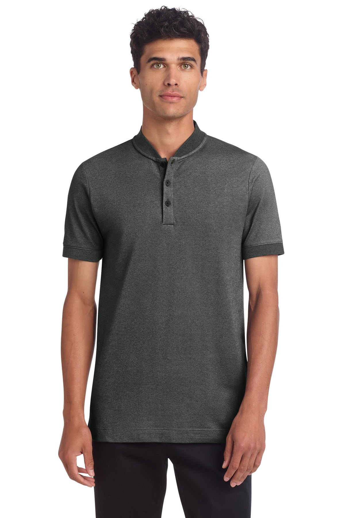 Custom Embroidery or DTF Print - Mercer+Mettle ® Stretch Pique Henley MM1008