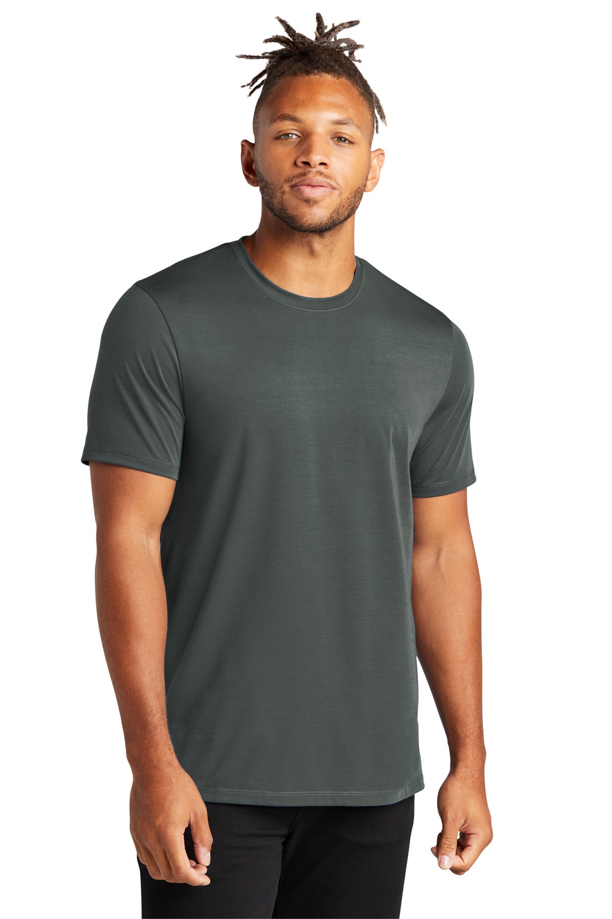 Custom Embroidery or DTF Print - Mercer+Mettle ® Stretch Jersey Crew MM1016