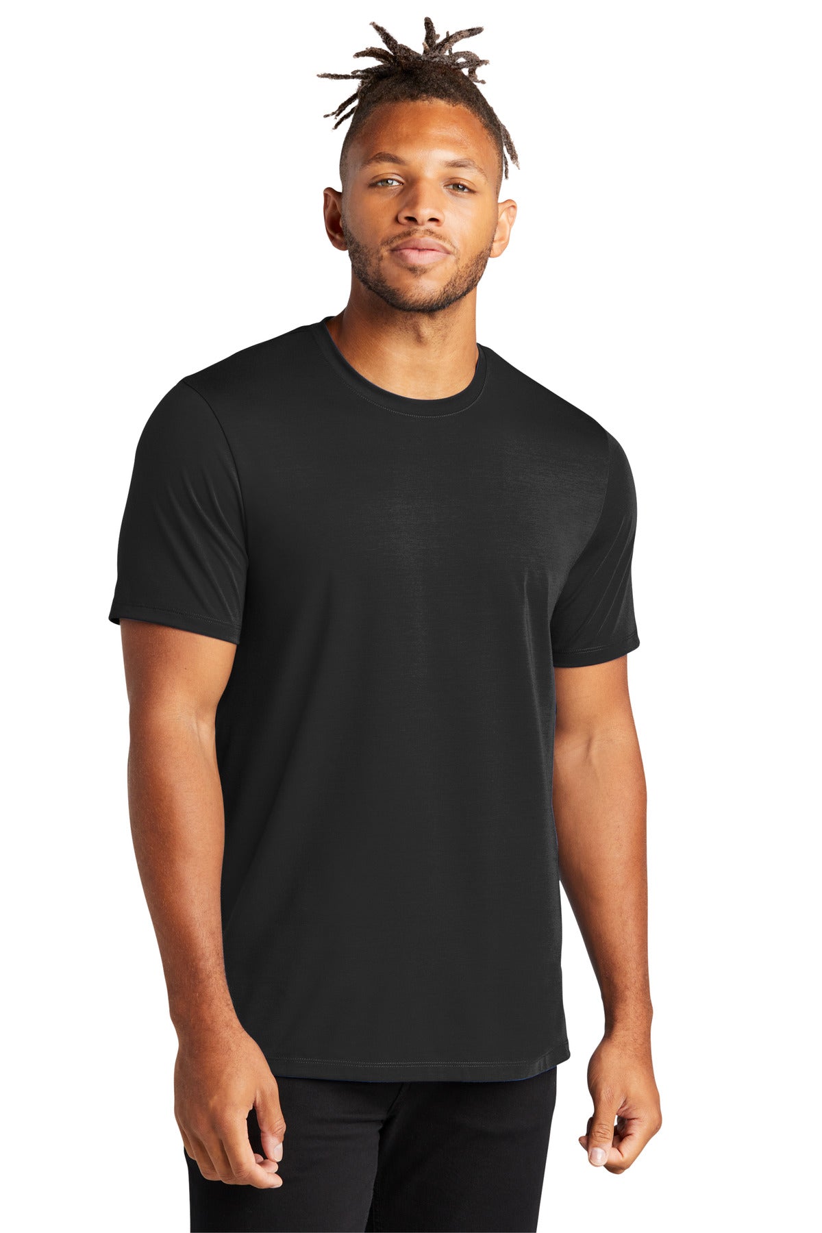 Custom Embroidery or DTF Print - Mercer+Mettle ® Stretch Jersey Crew MM1016