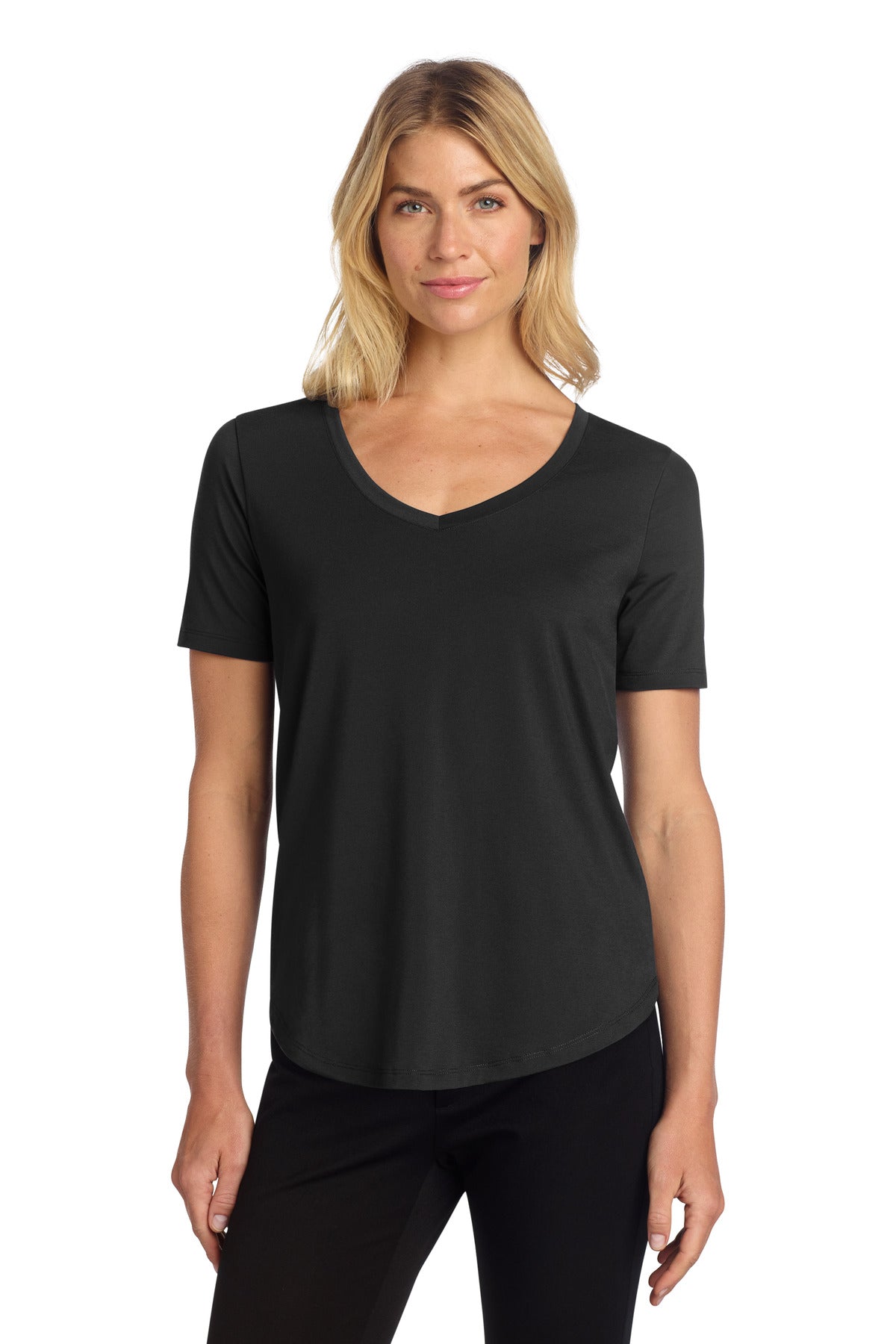 Custom Embroidery or DTF Print - Mercer+Mettle ® Women's Stretch Jersey Relaxed Scoop MM1017
