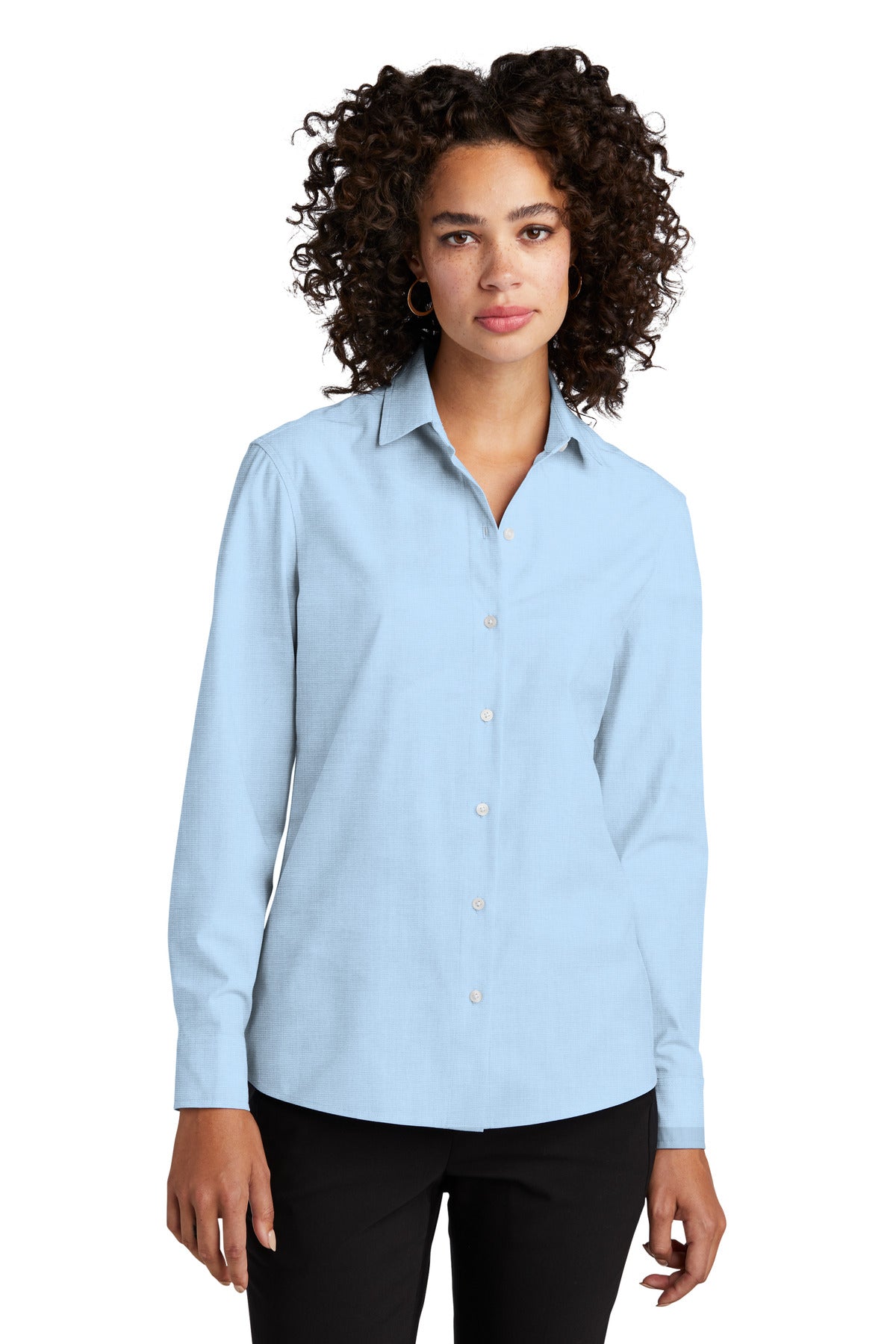 Custom Embroidered - Mercer+Mettle™ Women's Long Sleeve Stretch Woven Shirt MM2001