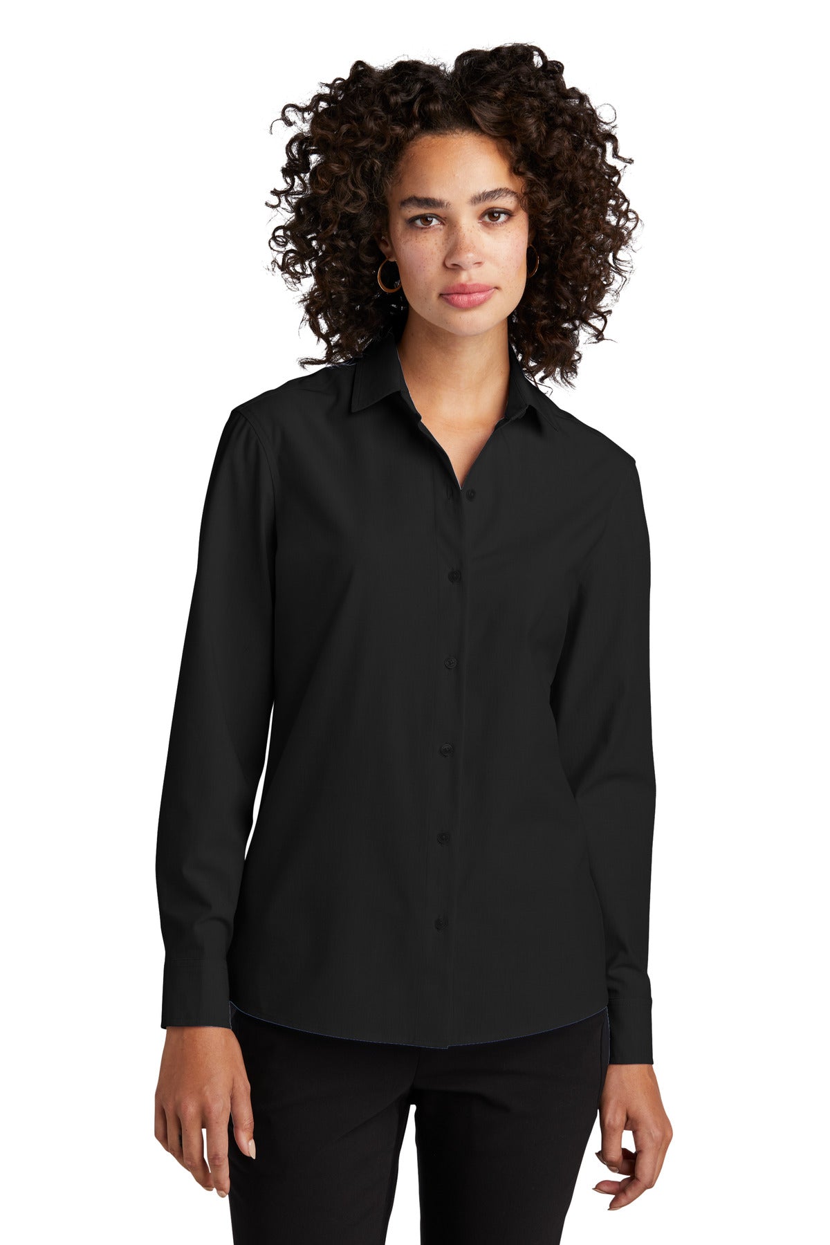 Custom Embroidered - Mercer+Mettle™ Women's Long Sleeve Stretch Woven Shirt MM2001