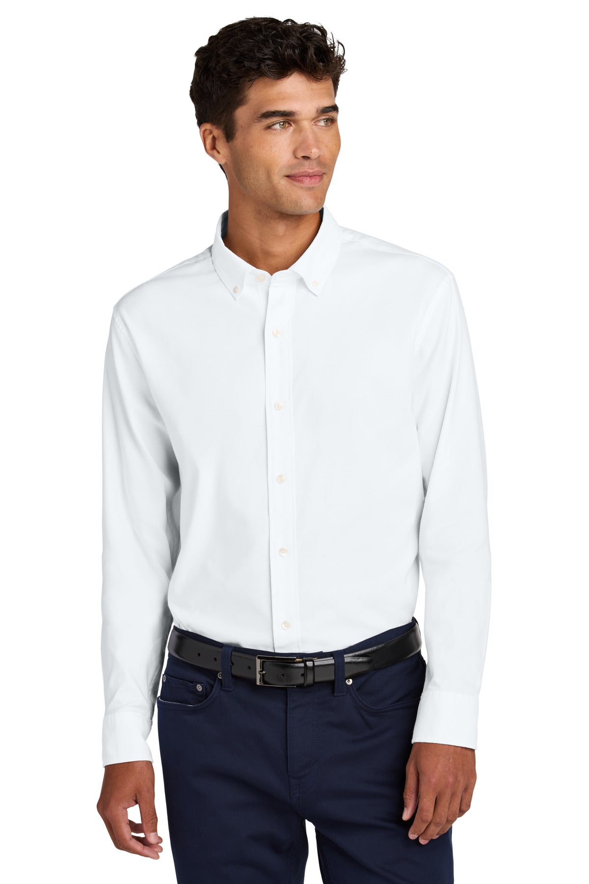 Custom Embroidery or DTF Print - Mercer+Mettle ® Long Sleeve Modern Oxford Shirt MM2002
