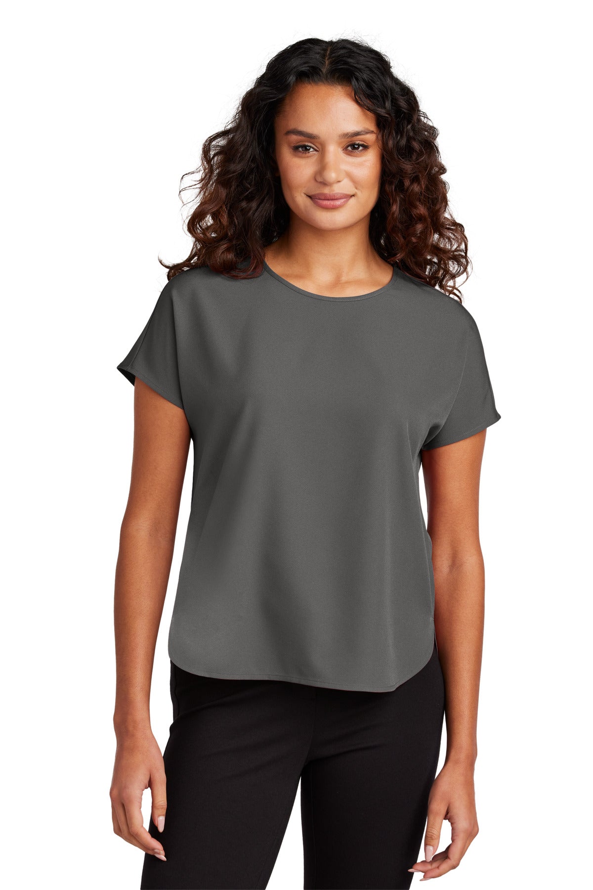 Custom Embroidery or DTF Print - Mercer+Mettle ® Women's Stretch Crepe Crew MM2015