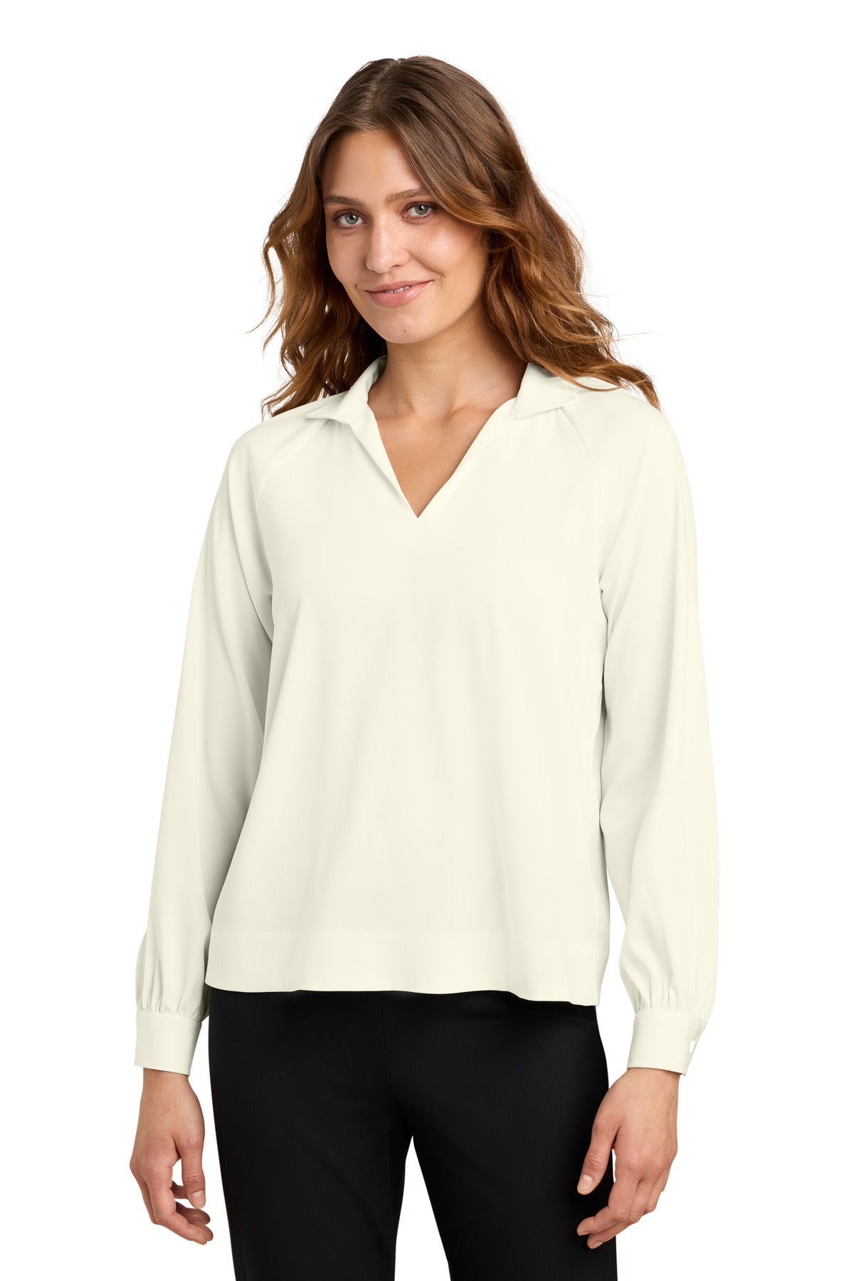 Custom Embroidery or DTF Print - Mercer+Mettle ® Women's Long Sleeve Buttery Soft Popover Blouse MM2019