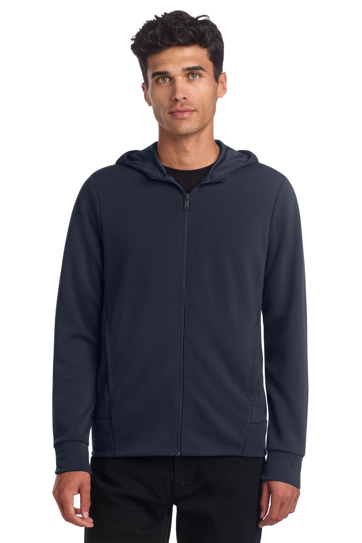 Custom Embroidery or DTF Print - Mercer+Mettle ® Double-Knit Full-Zip Hoodie MM3002