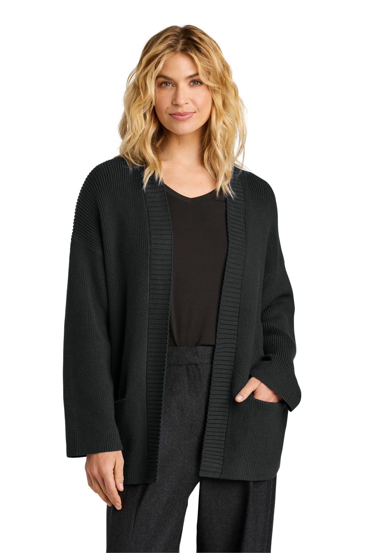 Custom Embroidery or DTF Print - Mercer+Mettle ® Women's Open Cardi MM3021