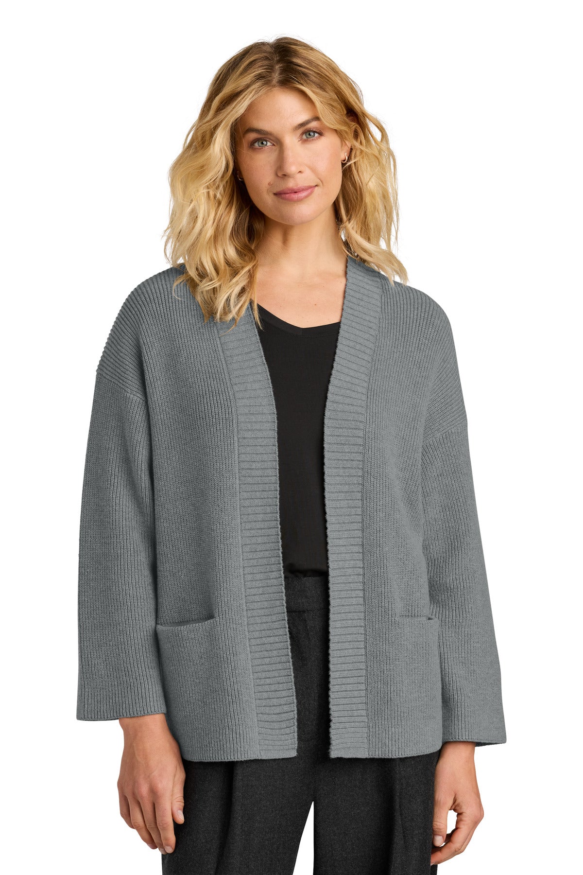 Custom Embroidery or DTF Print - Mercer+Mettle ® Women's Open Cardi MM3021