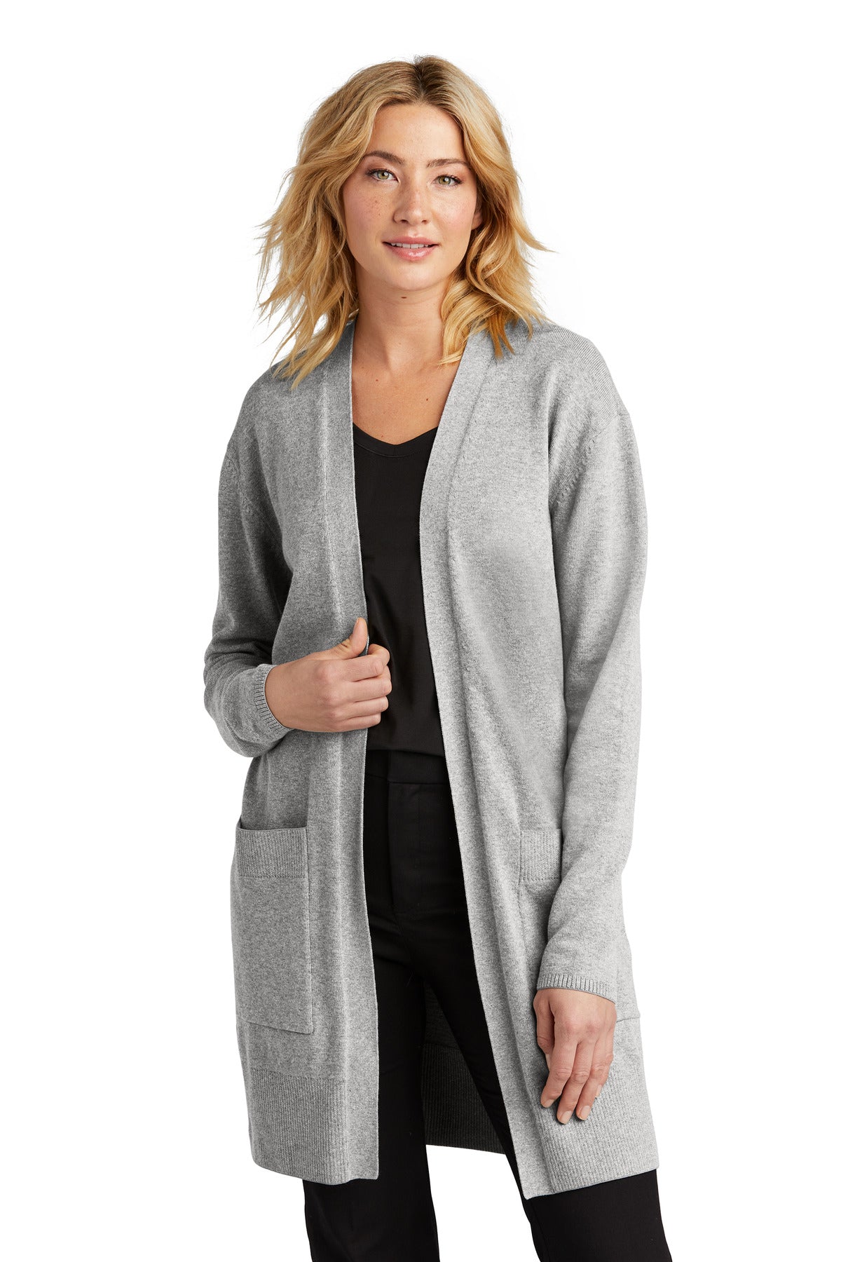 Custom Embroidery or DTF Print - Mercer+Mettle ® Women's Open-Front Cardigan Sweater MM3023