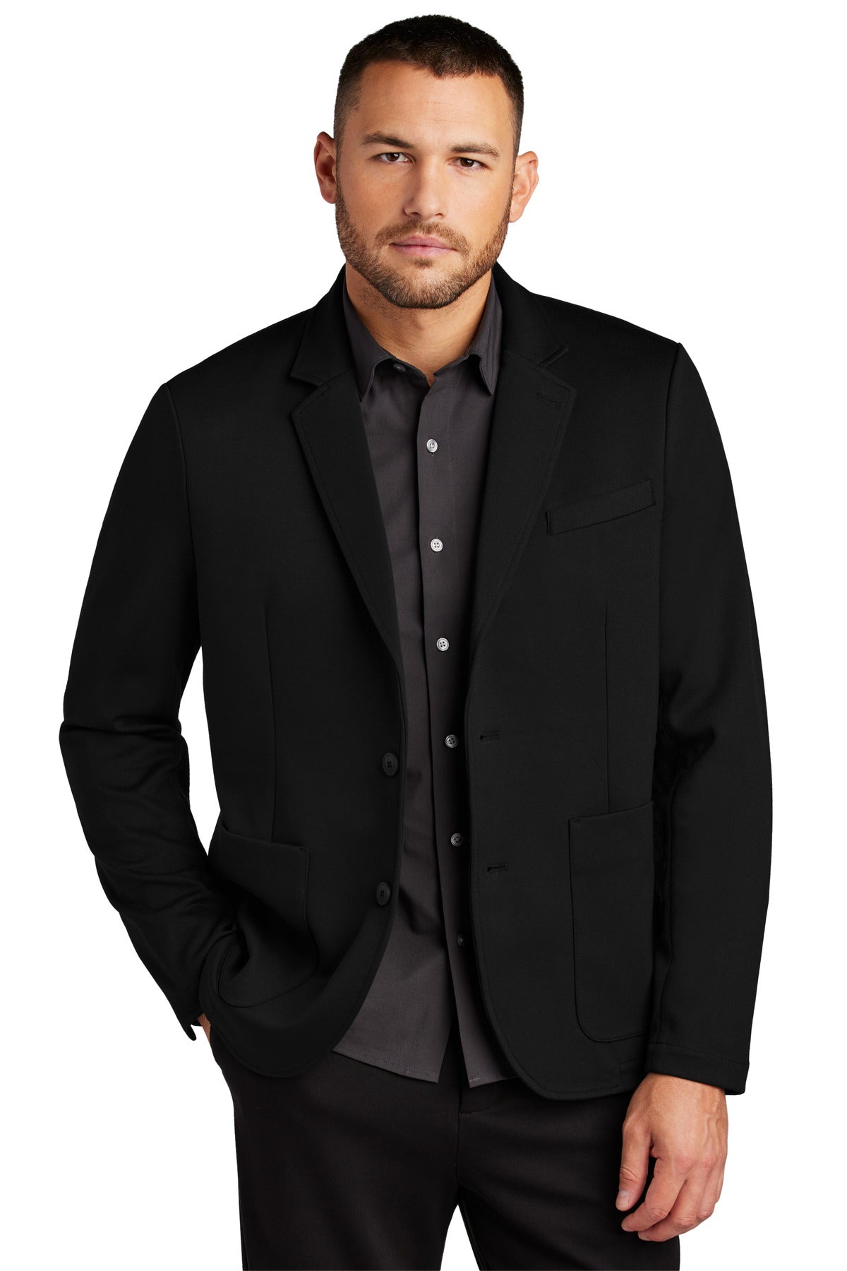 Custom Embroidery or DTF Print - Mercer+Mettle ® Relaxed Knit Blazer MM3030