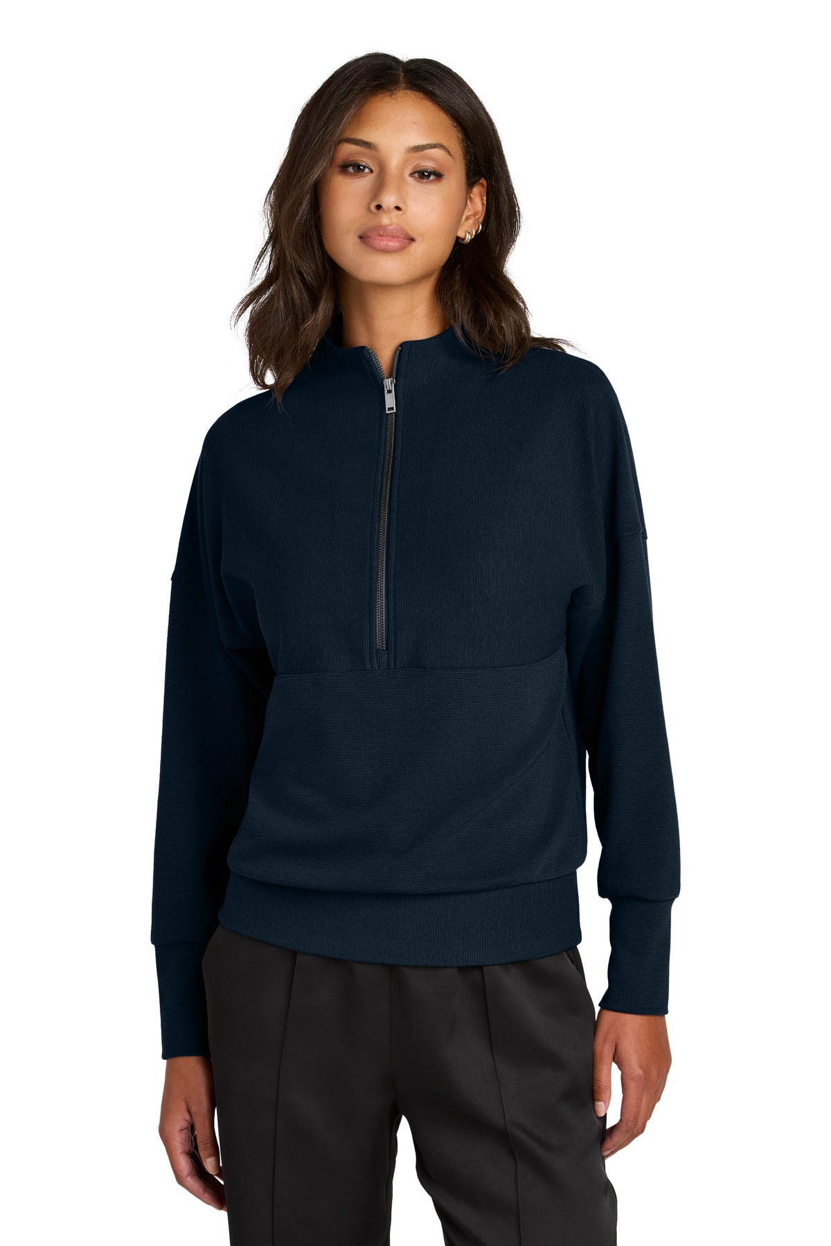 Custom Embroidery or DTF Print - Mercer+Mettle ® Women's Linear Texture 1/4-Zip MM3041