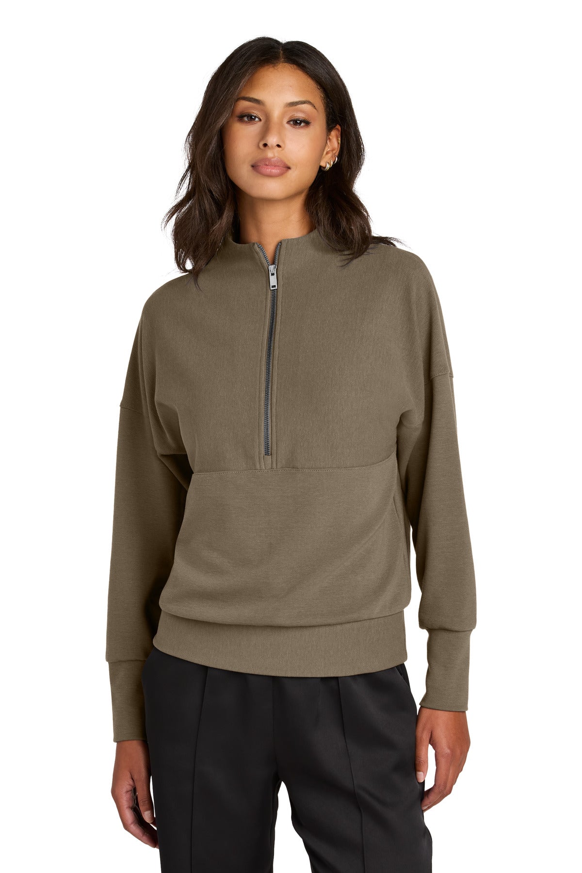 Custom Embroidery or DTF Print - Mercer+Mettle ® Women's Linear Texture 1/4-Zip MM3041