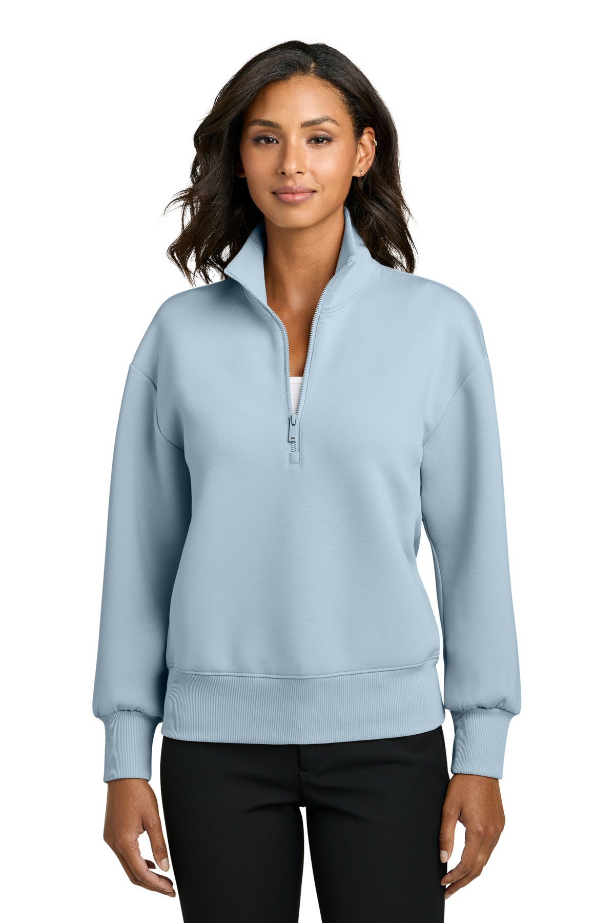 Custom Embroidery or DTF Print - Mercer+Mettle ® Women's Soft Spacer 1/4-Zip MM3101
