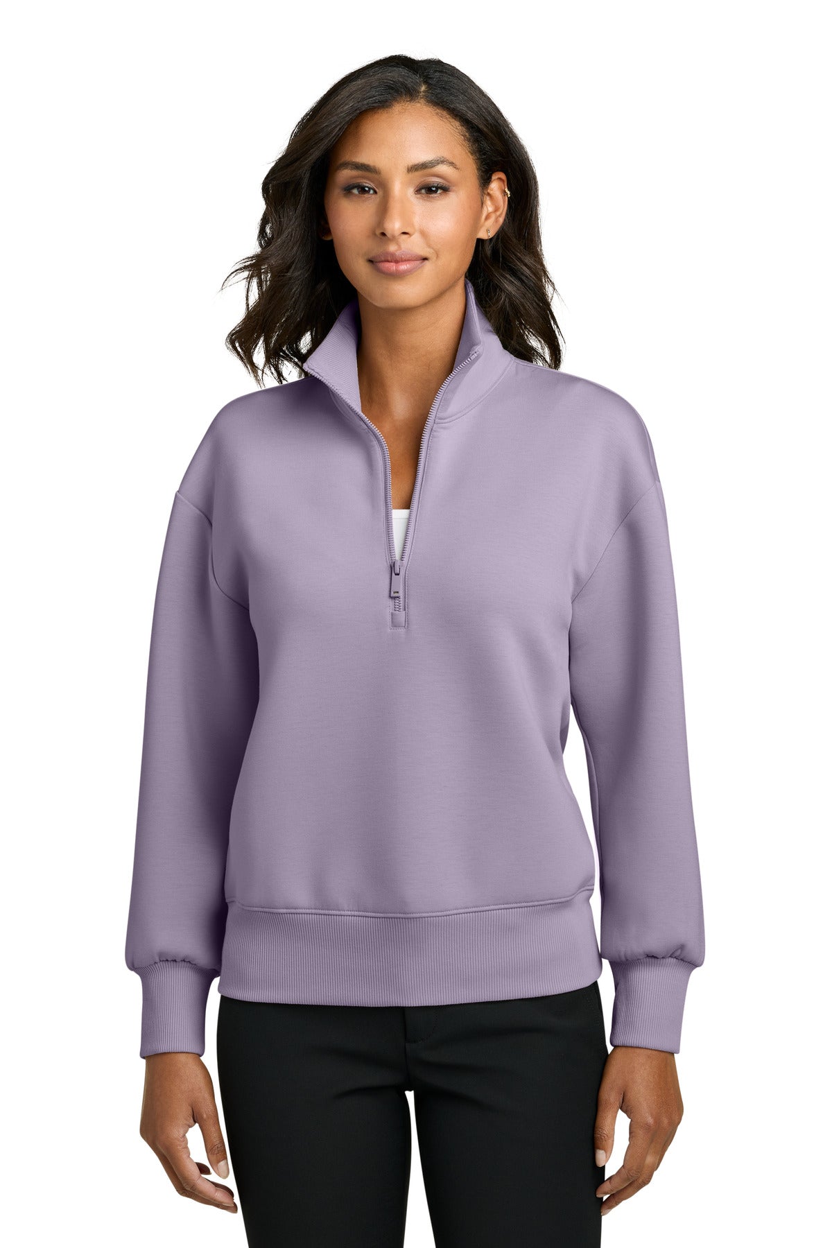 Custom Embroidery or DTF Print - Mercer+Mettle ® Women's Soft Spacer 1/4-Zip MM3101