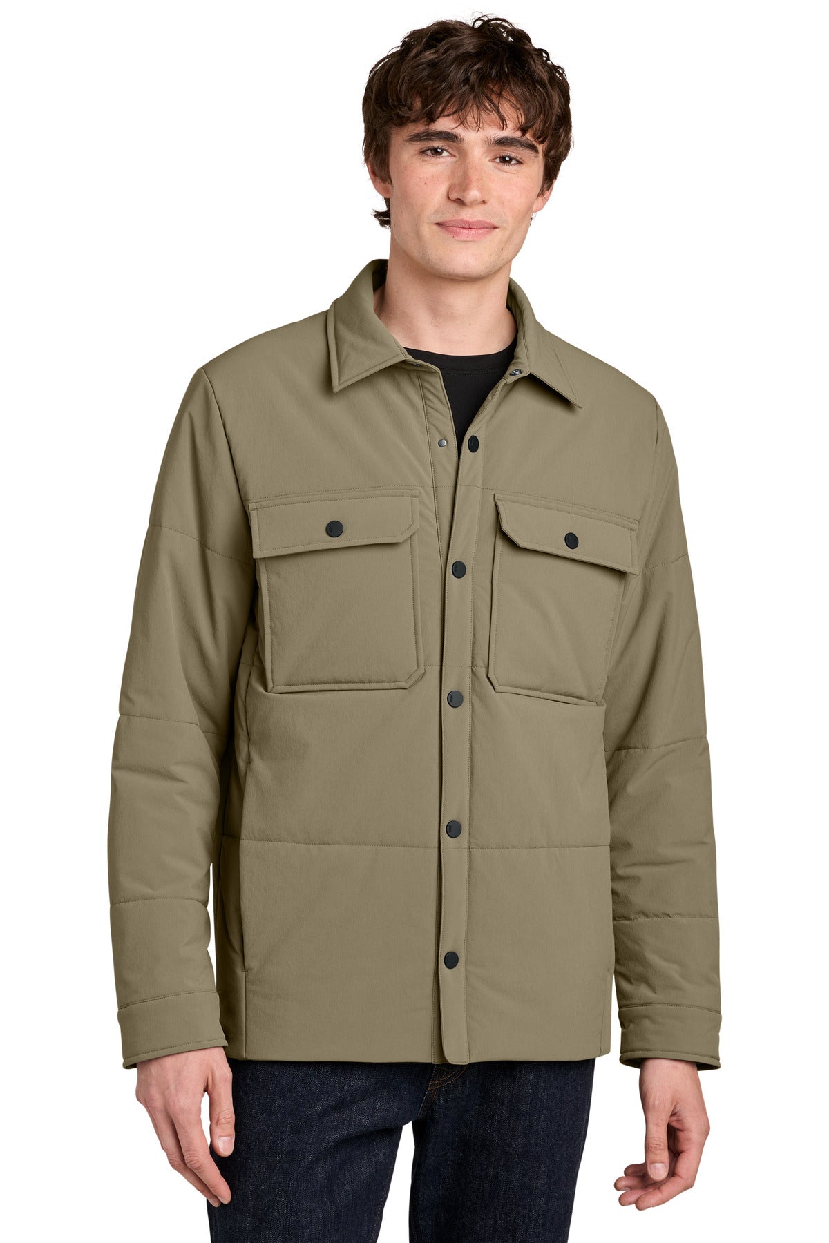 Custom Embroidered or DTF Printed - MiiR ® Sashiko Stretch Puffy Shacket MRA444