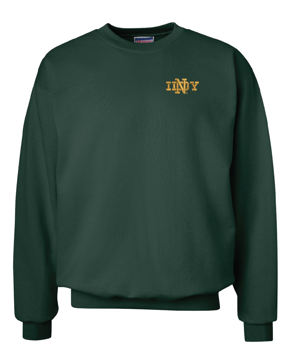 ND Club of Indy - Hanes - Unisex Ultimate Cotton® Crewneck Sweatshirt - Navy - F260