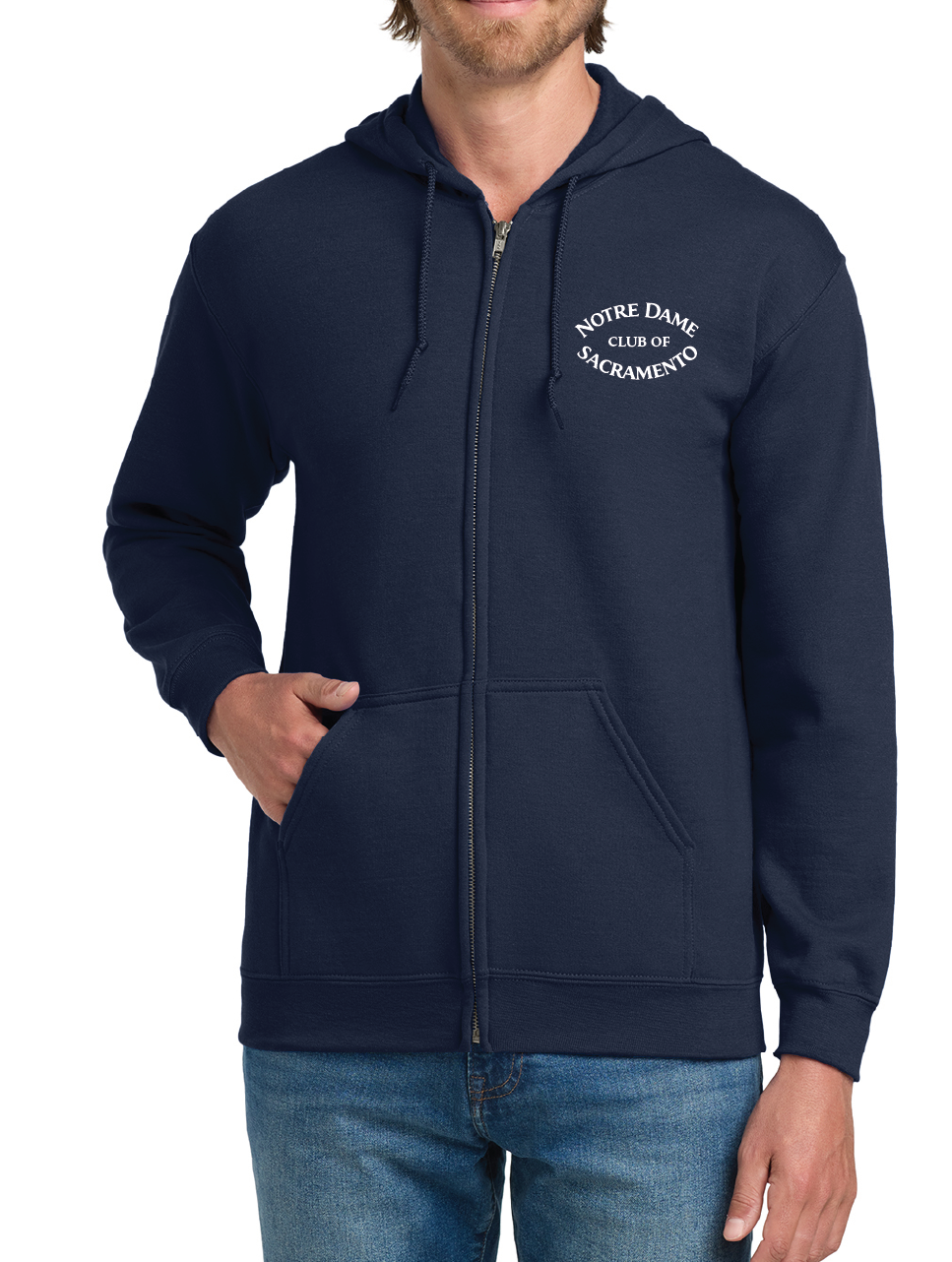 ND Club of Sacramento - Gildan ® - Heavy Blend™ Full-Zip Hooded Sweatshirt. 18600
