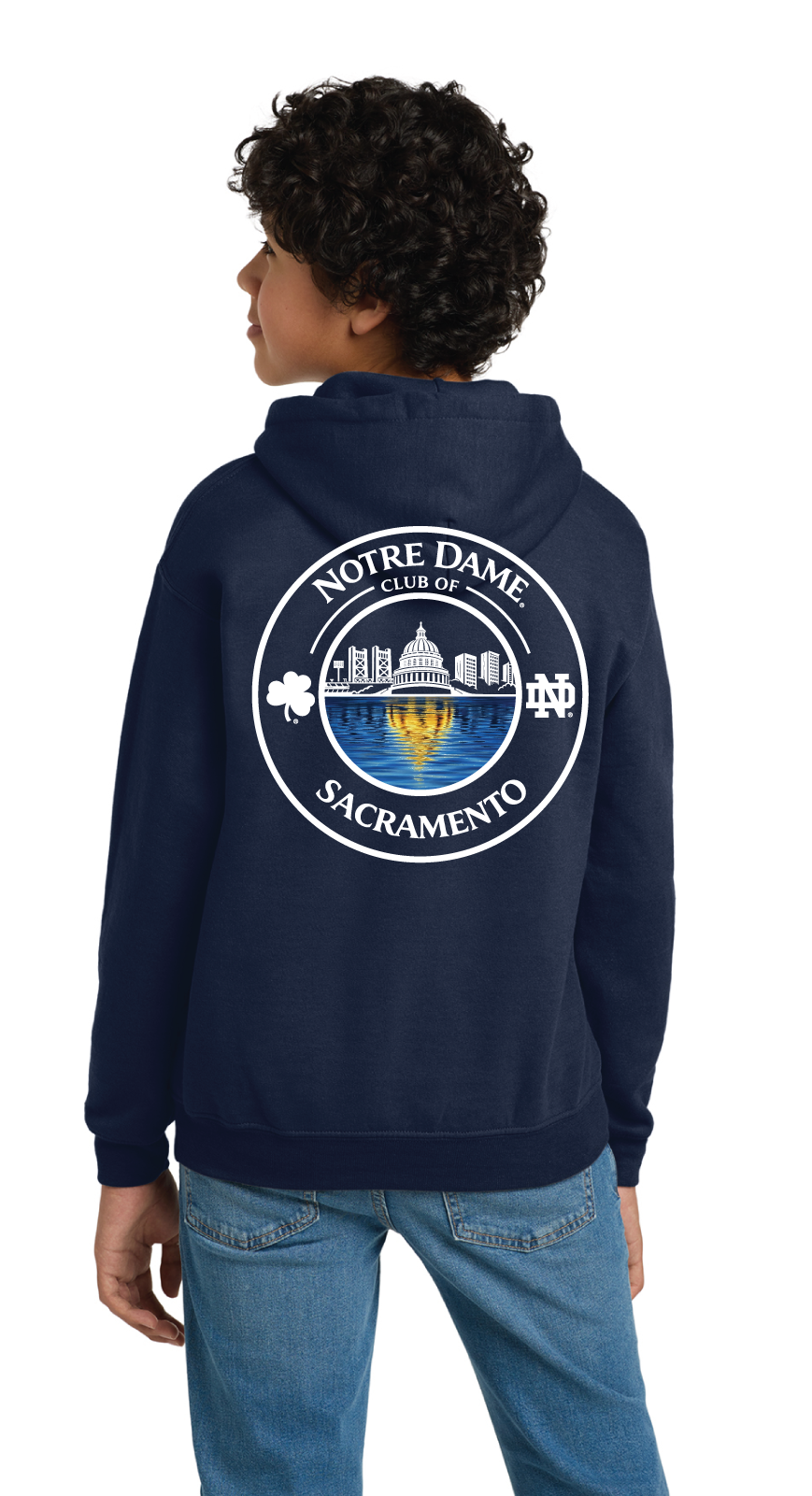 ND Club of Sacramento - Gildan® Youth Heavy Blend™ Hooded Sweatshirt