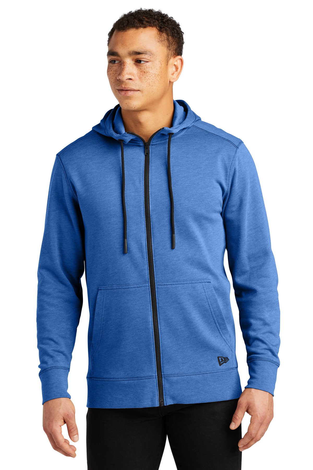 Custom Embroidery - New Era ® Tri-Blend Fleece Full-Zip Hoodie NEA511