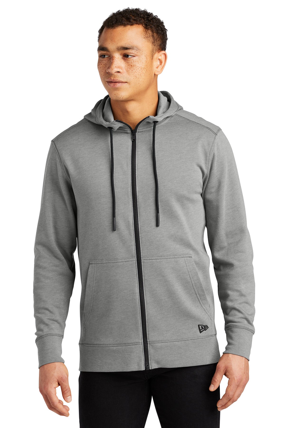 Custom Embroidery - New Era ® Tri-Blend Fleece Full-Zip Hoodie NEA511
