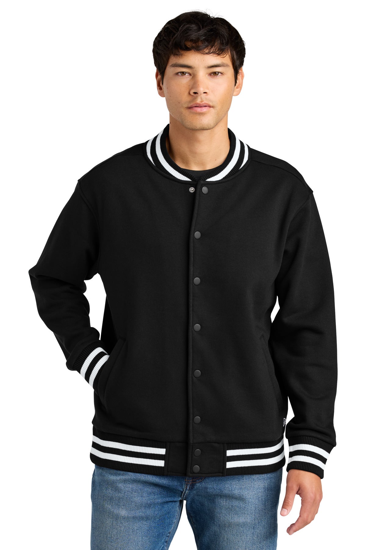 Custom Embroidery - New Era ® Varsity Heavyweight Fleece Jacket NEA560