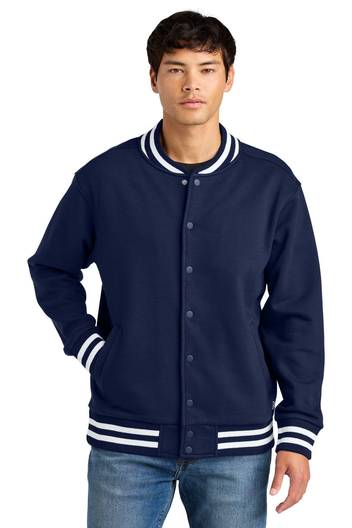 Custom Embroidery - New Era ® Varsity Heavyweight Fleece Jacket NEA560