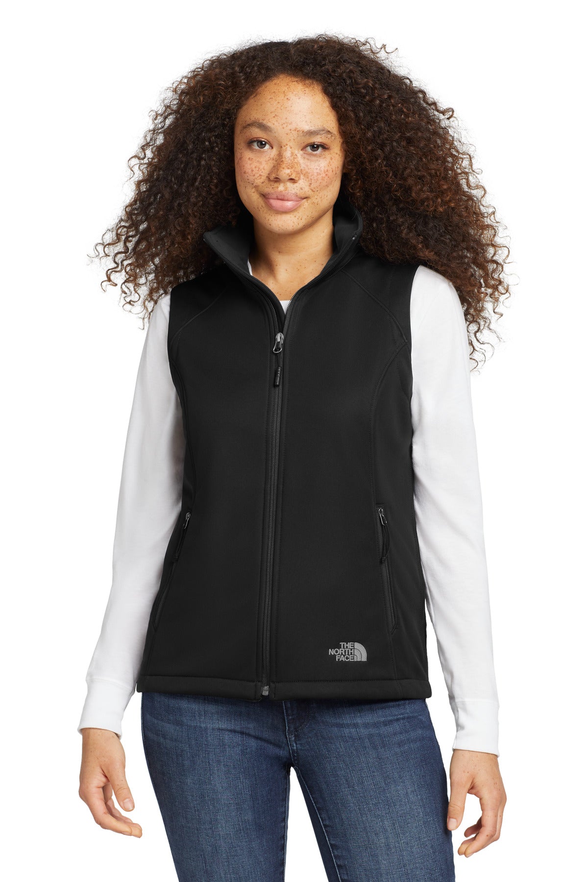 Custom Embroidery or DTF Print - The North Face ® Women's Ridgewall Soft Shell Vest. NF0A3LH1
