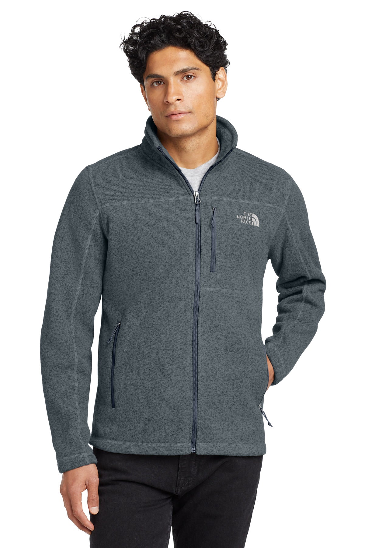 Custom Embroidered - The North Face ® Sweater Fleece Jacket. NF0A3LH7