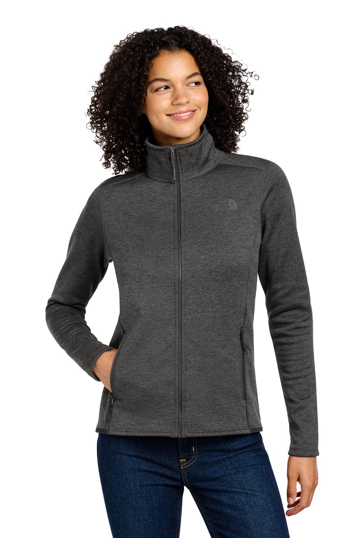 Custom Embroidery or DTF Print - The North Face ® Women's Skyline Full-Zip Fleece Jacket NF0A7V62