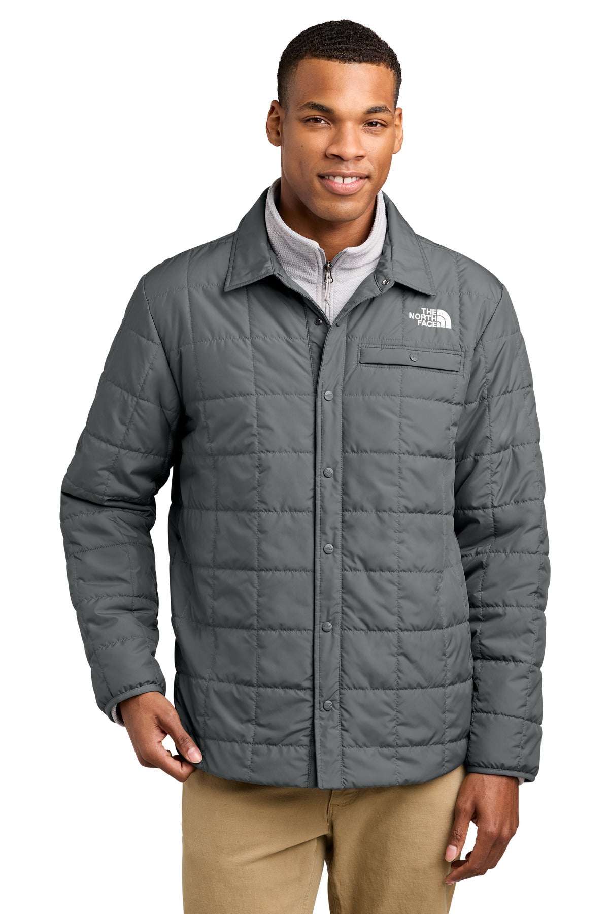 Custom Embroidery or DTF Print - The North Face ® Iron Drift Quilted Shirt Jacket NF0A8JEX