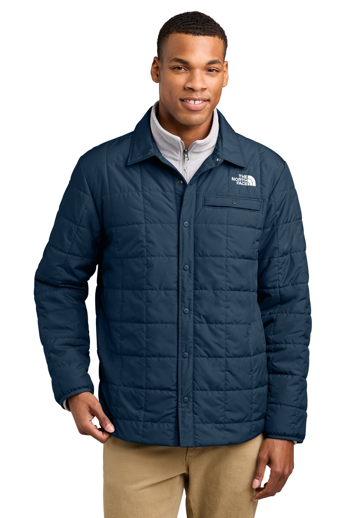 Custom Embroidery or DTF Print - The North Face ® Iron Drift Quilted Shirt Jacket NF0A8JEX