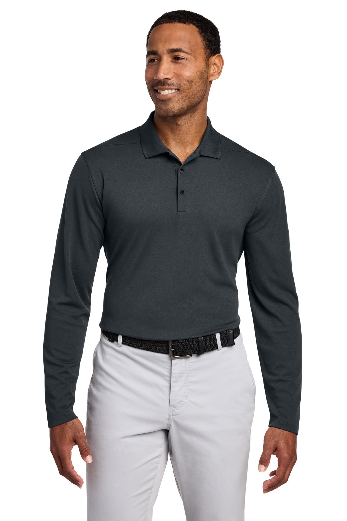 Custom Embroidery or DTF Print - Nike Dri-FIT Micro Pique 2.0 Long Sleeve Polo NKDC2104