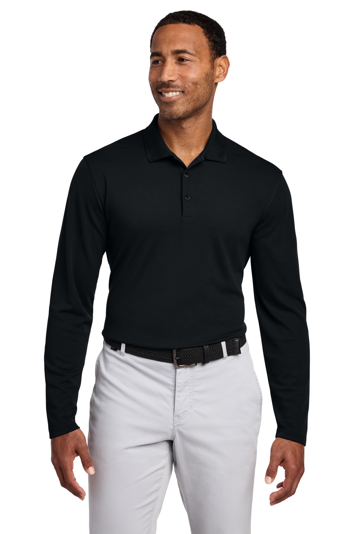 Custom Embroidery or DTF Print - Nike Dri-FIT Micro Pique 2.0 Long Sleeve Polo NKDC2104
