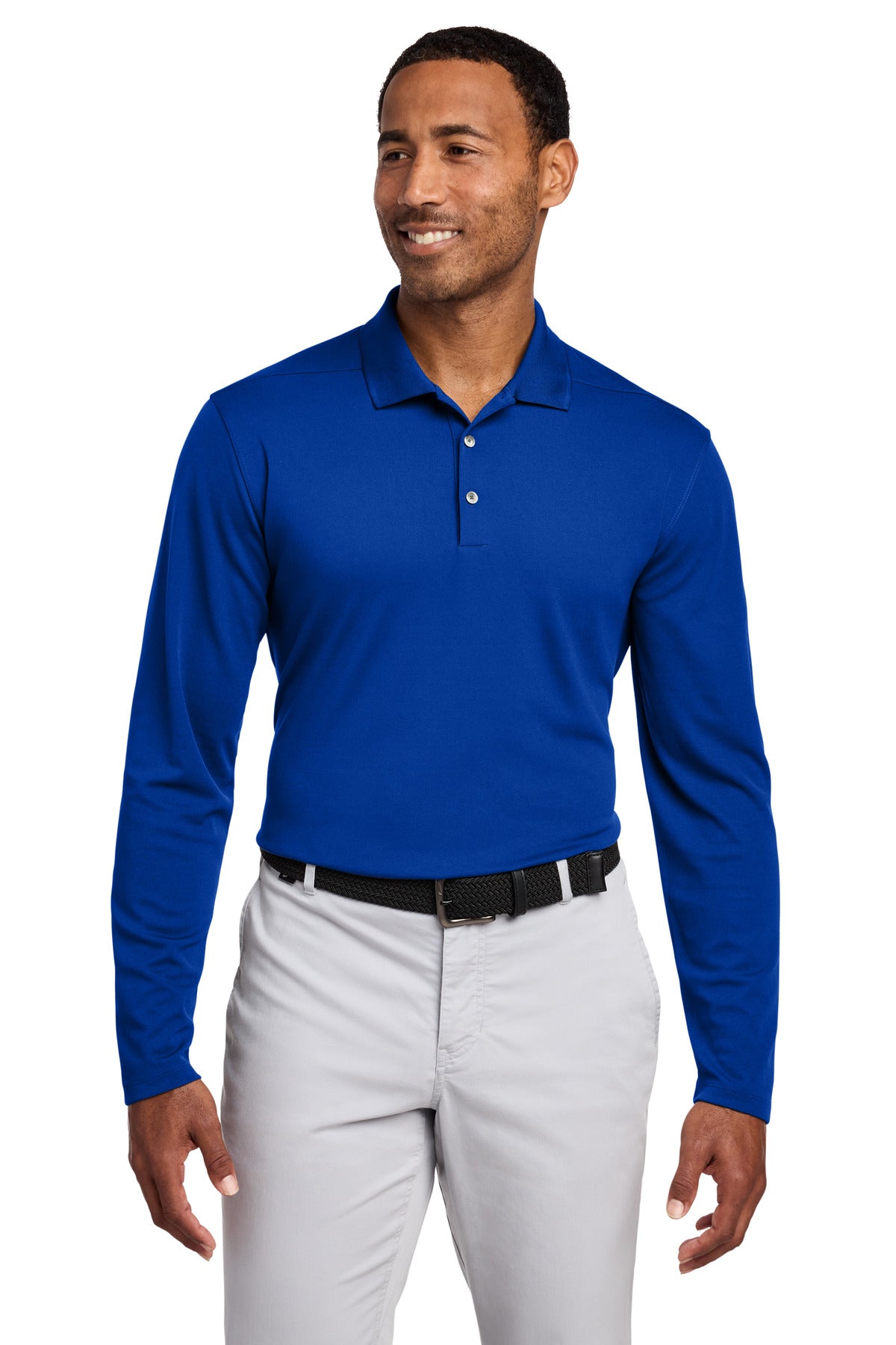 Custom Embroidery or DTF Print - Nike Dri-FIT Micro Pique 2.0 Long Sleeve Polo NKDC2104