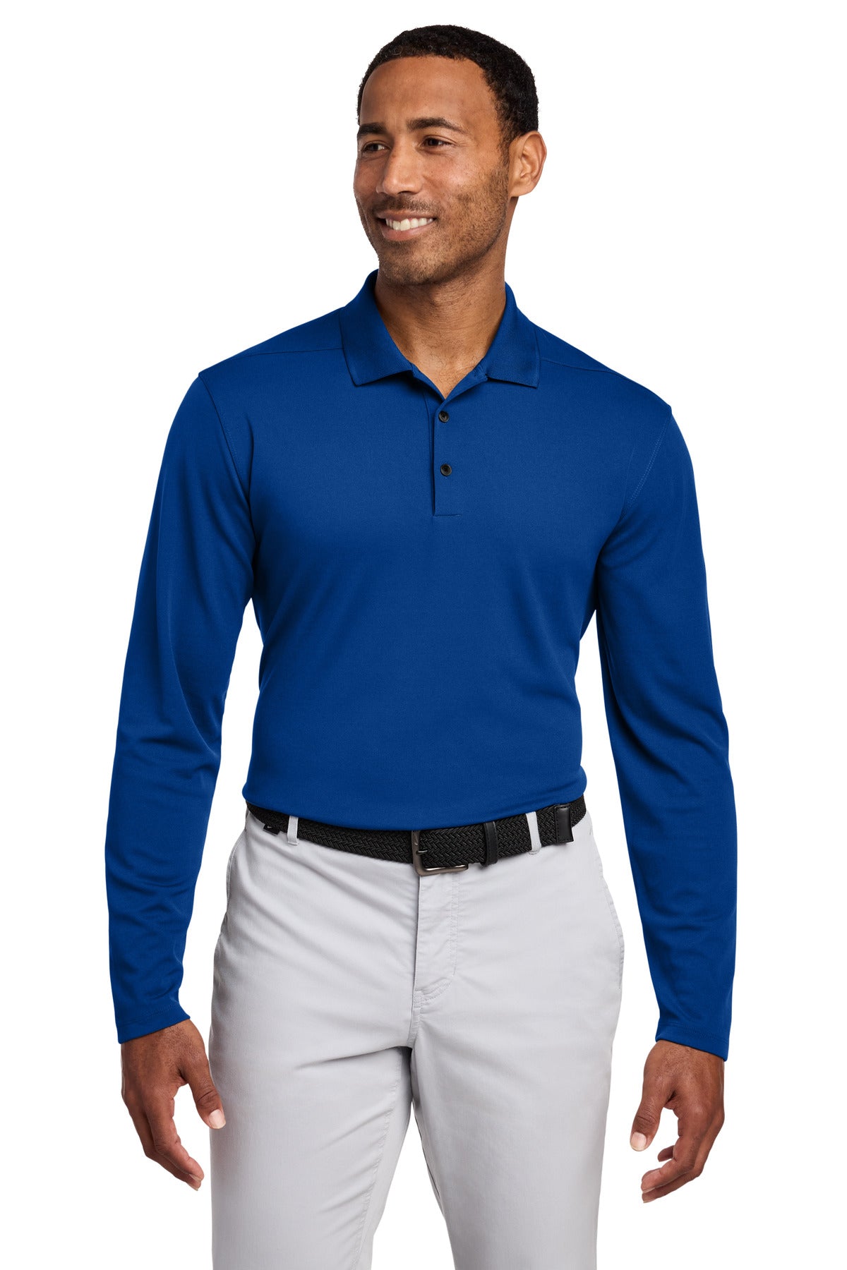 Custom Embroidery or DTF Print - Nike Dri-FIT Micro Pique 2.0 Long Sleeve Polo NKDC2104
