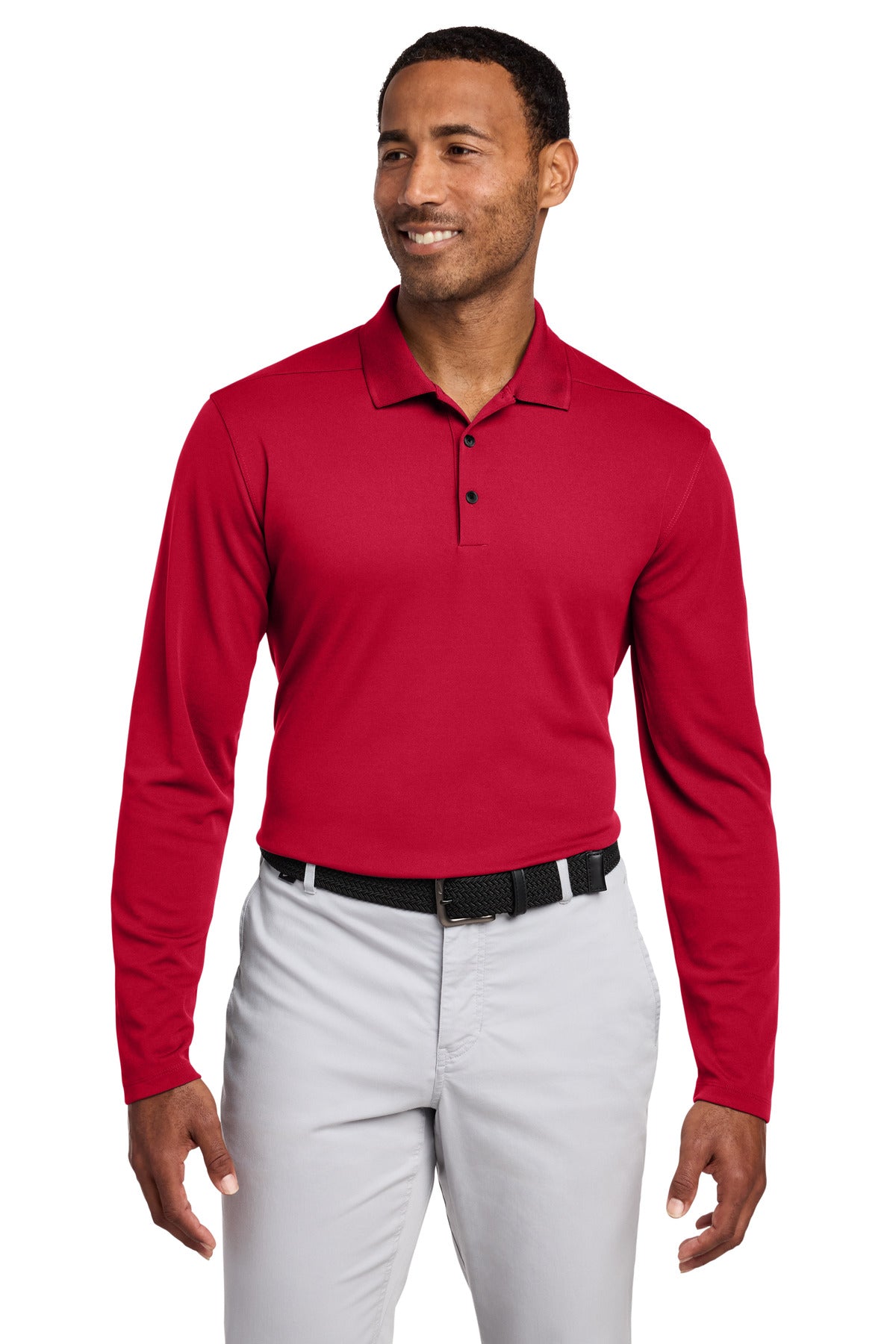 Custom Embroidery or DTF Print - Nike Dri-FIT Micro Pique 2.0 Long Sleeve Polo NKDC2104