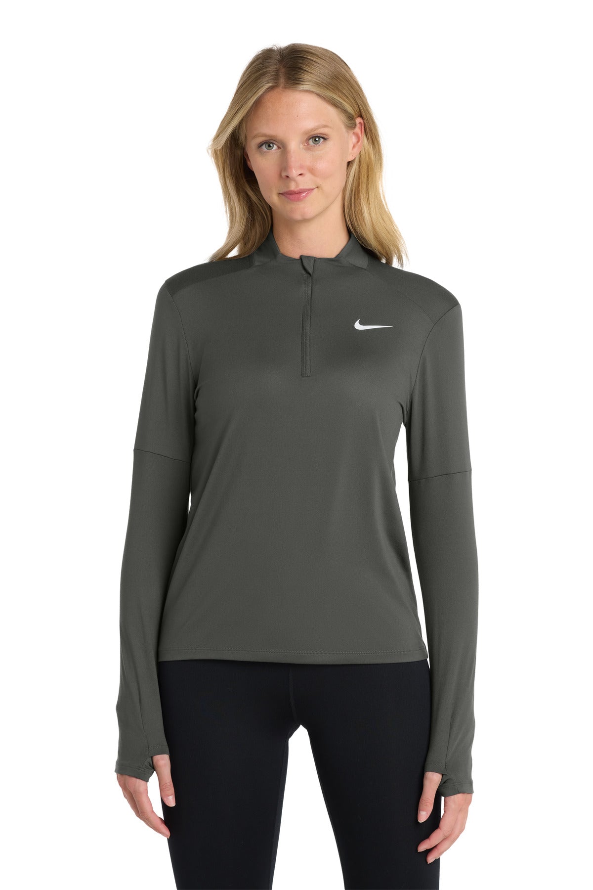 Custom Embroidery or DTF Print - Nike Women's Dri-FIT Element 1/2-Zip Top NKDH4951